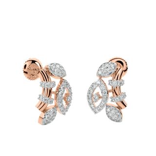 Erek Round Diamond Stud Earrings